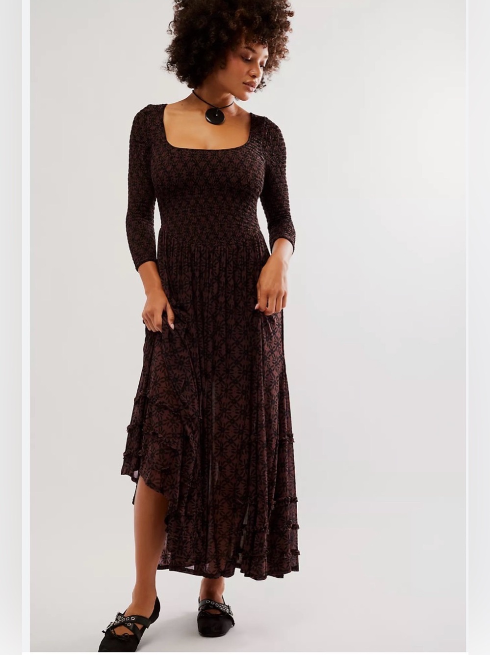 FREE PEOPLE
Its Fate Midi in Brown Combo